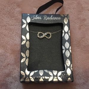 Crystal infinity necklace